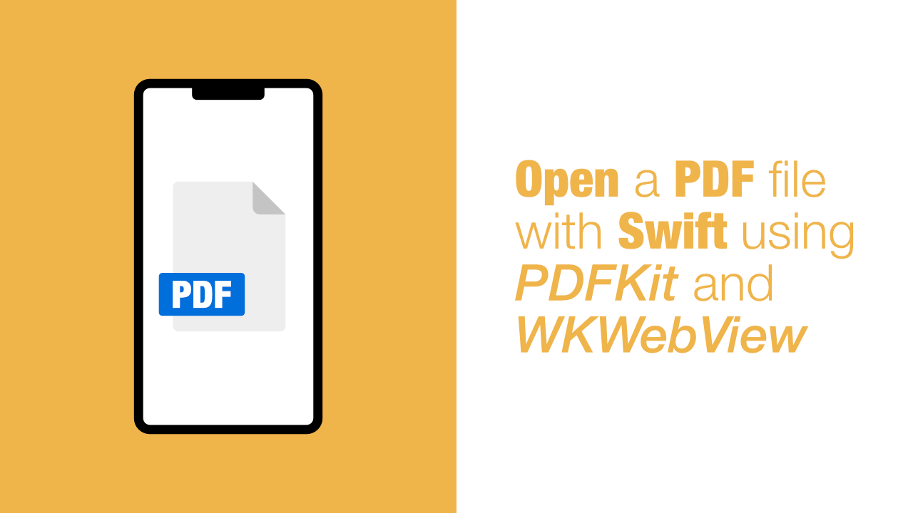 Open A PDF File With Swift PDFKit WKWebView