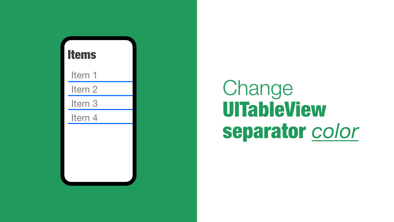 Change UITableView separator color