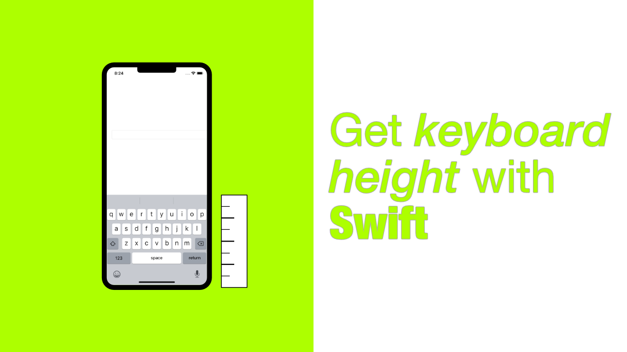 Get keyboard height with Swift