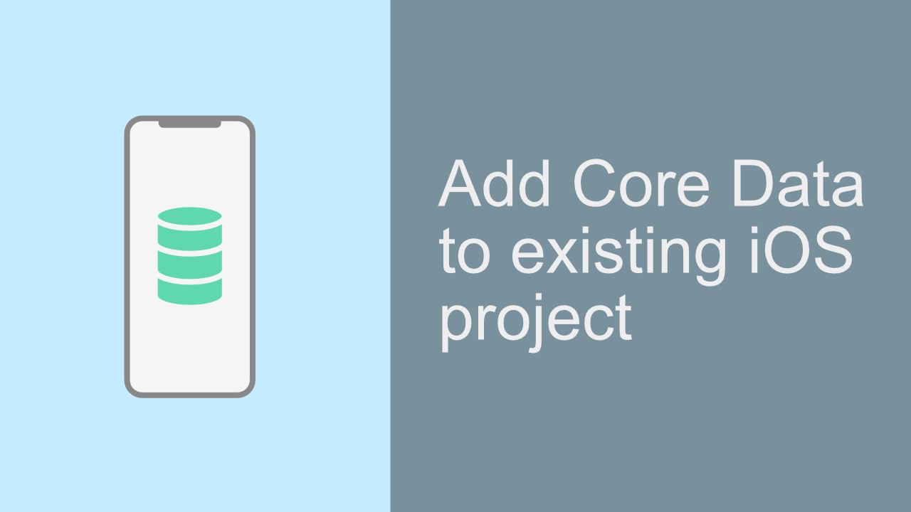 Add Core Data to Existing iOS Project
