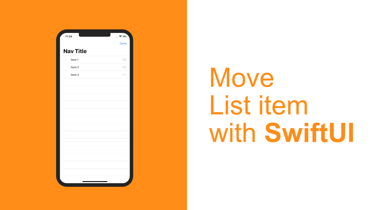 Move List item with SwiftUI
