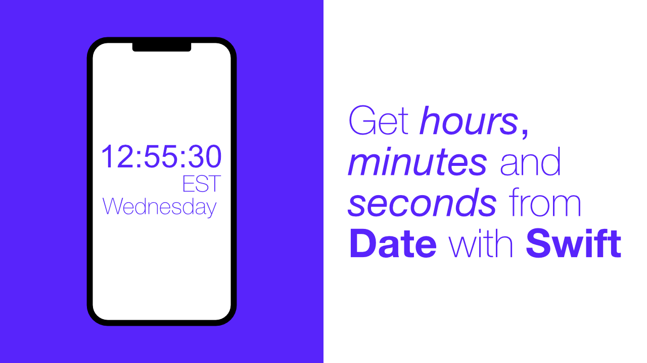 Get hours, minutes and seconds from Date with Swift