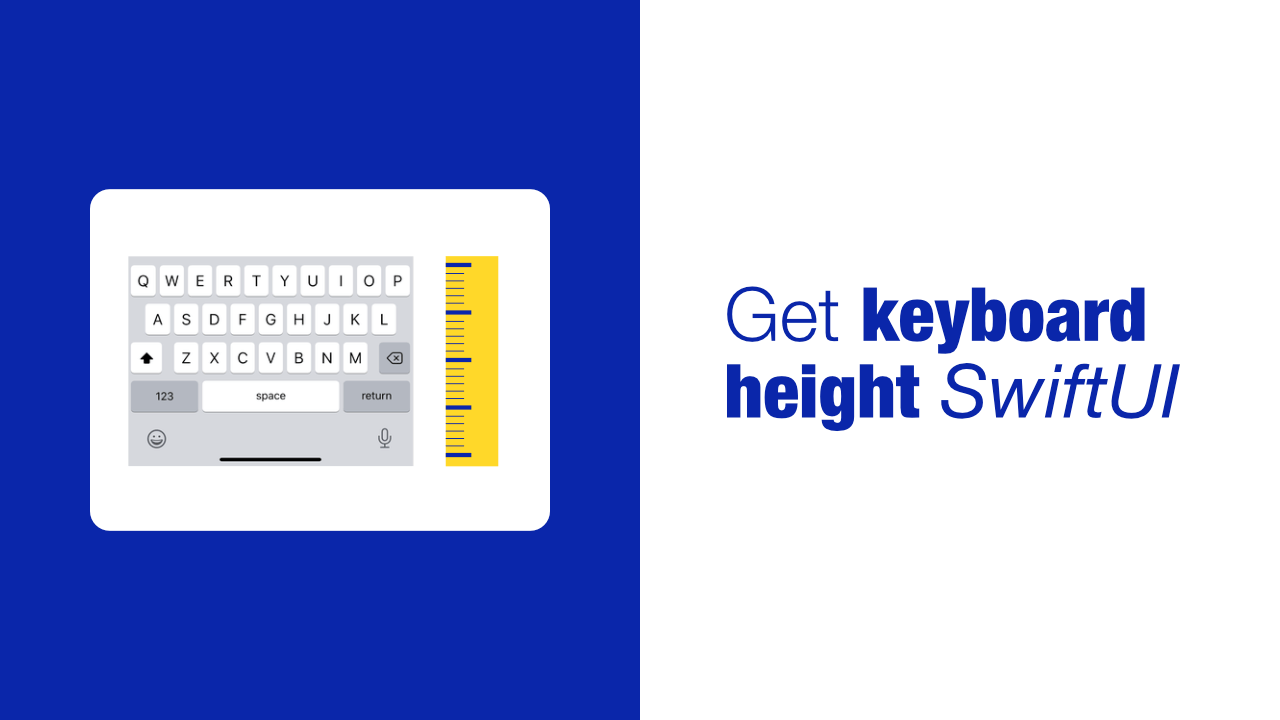 Get keyboard height in SwiftUI