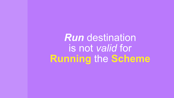Fix "the Run Destination Is Not Valid for Running the Scheme"