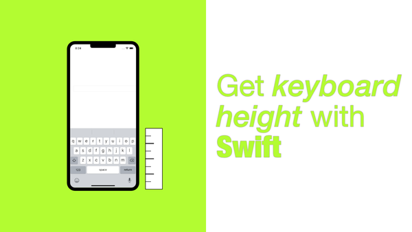 Get keyboard height with Swift