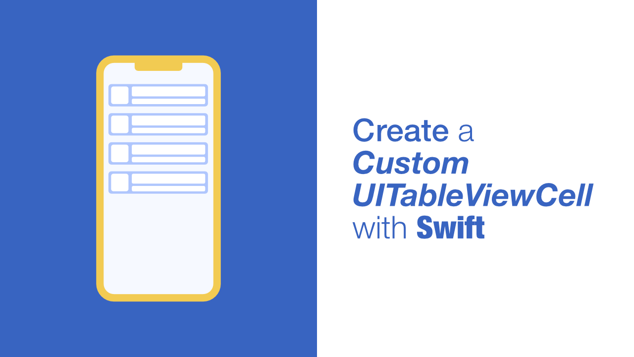 Create a Custom UITableViewCell with Swift