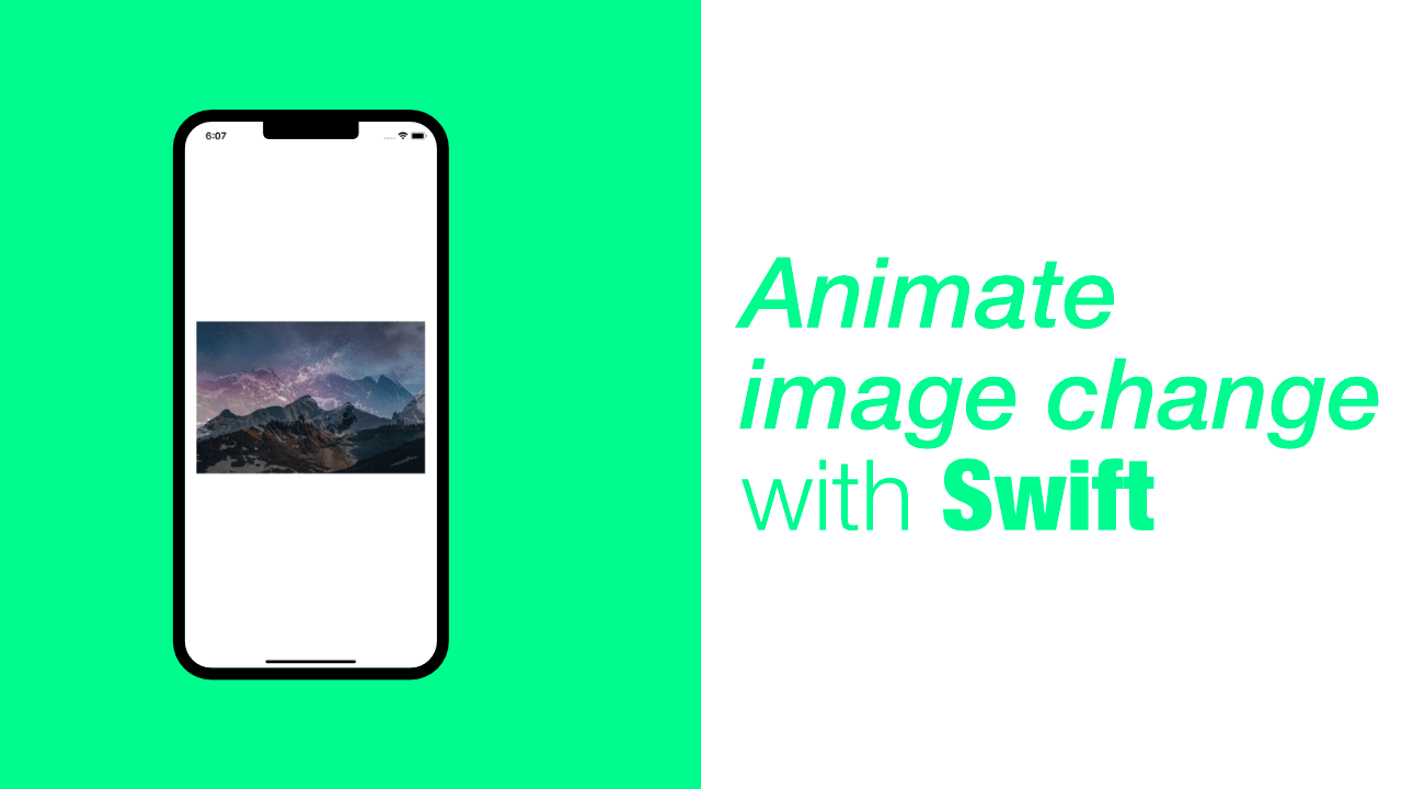 Animate image change with Swift