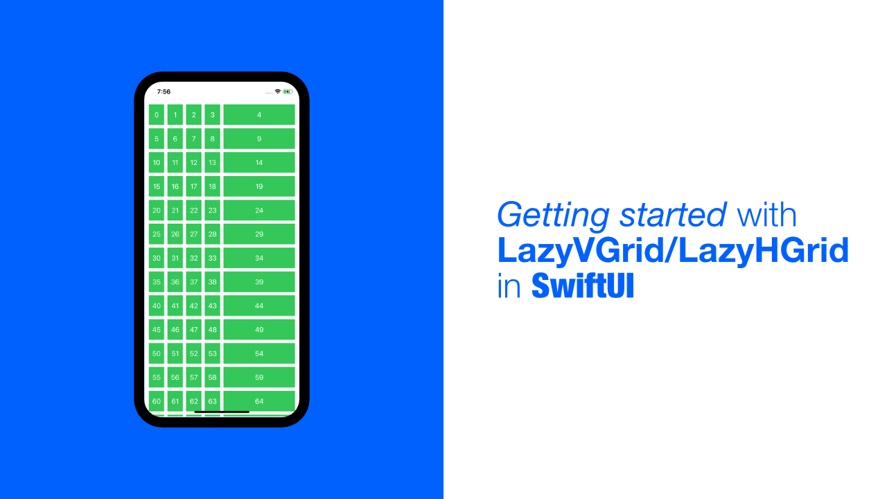 Getting started with LazyVGrid/LazyHGrid in SwiftUI